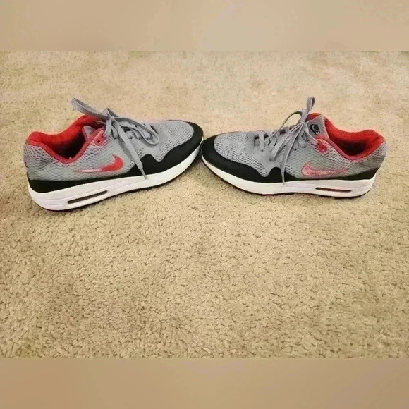 Nike Men's Air Max 1 G Grey Red Spikeless Golf Shoes Size 9 US - Picture 4 of 9